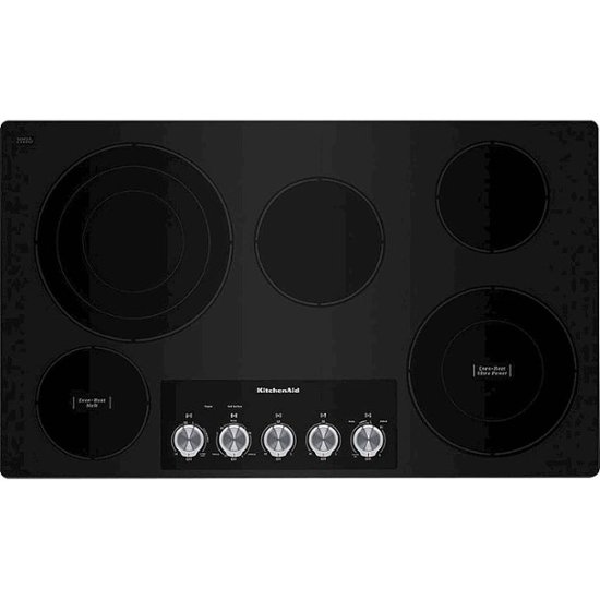Kitchenaid 36 Built In Electric Cooktop Stainless Steel Overstock Corner