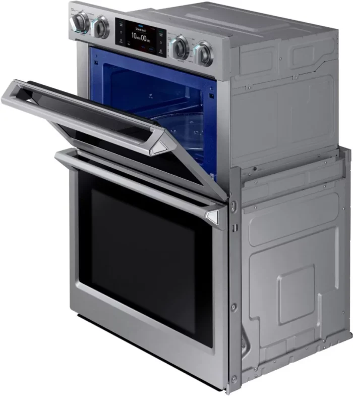 Samsung - 30" Microwave Combination Wall Oven with Flex Duo, Steam Cook and WiFi - Stainless Steel - Image 3