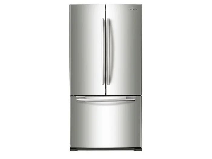 Samsung - 17.5 Cu. Ft. French Door Counter-Depth Refrigerator - Stainless Steel Model: RF18HFENBSR/US
